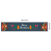HKM-217107 Christmas Polyester & Oxford Cloth Table Runner - 180x35cm