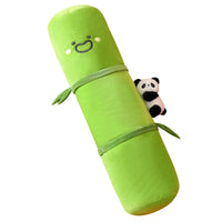 HKM-217107 Panda-Themed Long Cylinder Pillow for Side Sleeping and Leg Support