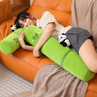 HKM-217107 Panda-Themed Long Cylinder Pillow for Side Sleeping and Leg Support