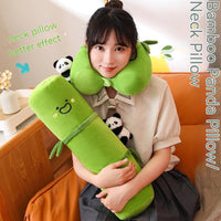 HKM-217107 Panda-Themed Long Cylinder Pillow for Side Sleeping and Leg Support