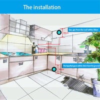 HKM-217171 Smart Wireless Gas Detector with LCD Display and Multi-Channel Alarm System