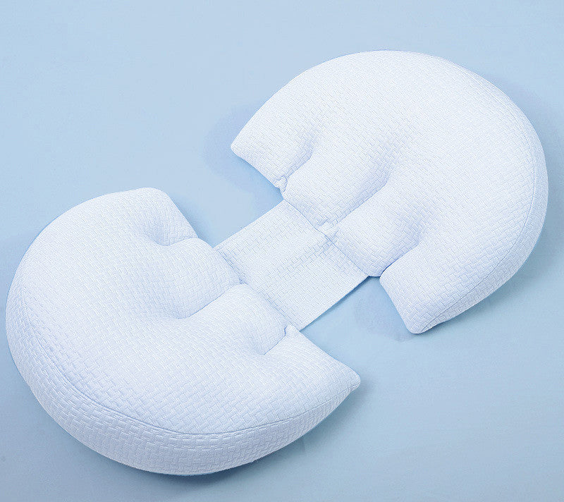 HKM-217363 Bamboo Fiber Lumbar Support Pillow for Pregnancy and Side Sleeping, All-Season Multifunctional Cushion