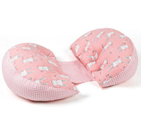 HKM-217363 Bamboo Fiber Lumbar Support Pillow for Pregnancy and Side Sleeping, All-Season Multifunctional Cushion