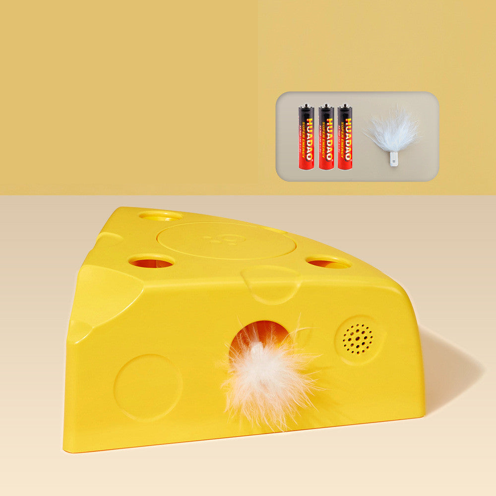HKM-217427 Creative Cheese Style Electric Smart Cat Toy