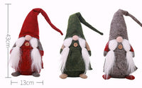 HKM-217427 European Style Christmas Figurine - Old Man with Soft Beard, Self-Standing Cloth Decoration