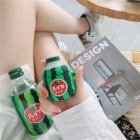 HKM-217491 Silicone Case for AirPods Pro 3/2/1 - Watermelon Soda Clamshell Design