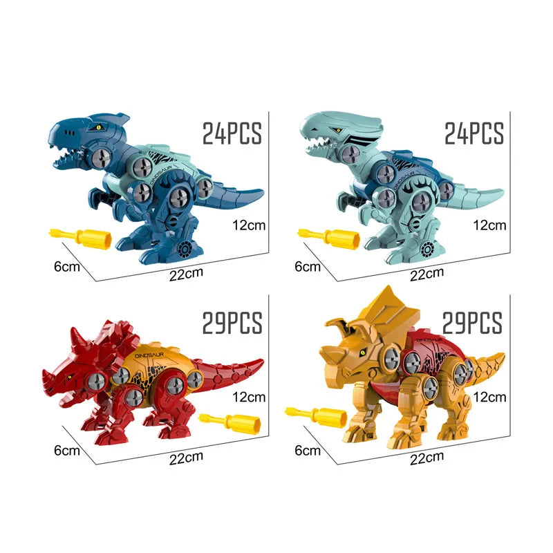 HKM-217619 Dinosaur Egg Assembly Set for Kids Ages 4-6 - Fun Educational DIY Play Toys