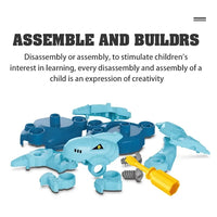 HKM-217619 Dinosaur Egg Assembly Set for Kids Ages 4-6 - Fun Educational DIY Play Toys