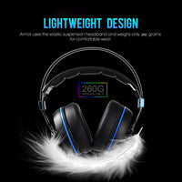 HKM-217875 Wired Headset with Colorful Surround Stereo Sound and Microphone for PC Use