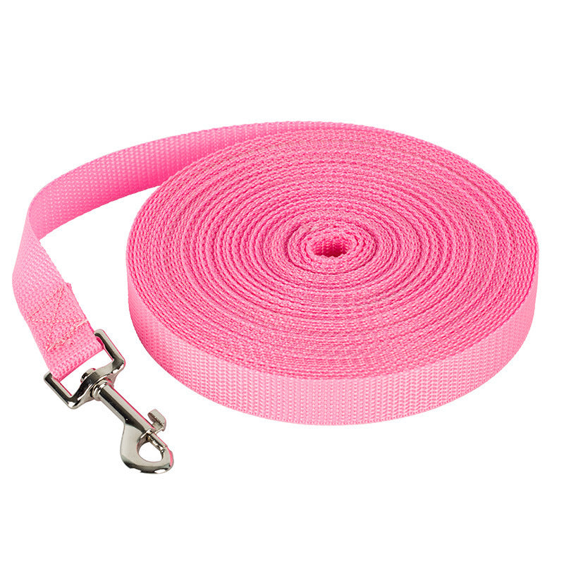 HKM-217939 Durable Nylon Pet Leash, 1.5M/1.8M/3M Length, Colorful Options Available