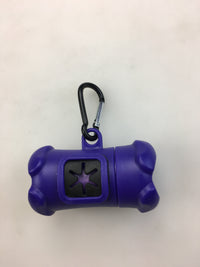 HKM-218003 Compact Refillable Dog Waste Bag Dispenser with 15 Biodegradable Bags - Portable for Travel and Camping