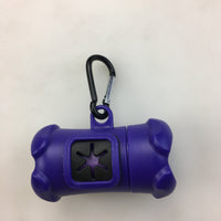 HKM-218003 Compact Refillable Dog Waste Bag Dispenser with 15 Biodegradable Bags - Portable for Travel and Camping