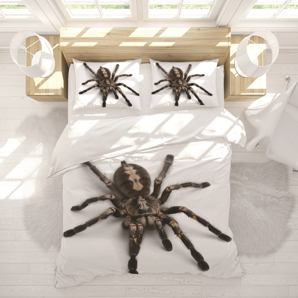HKM-218131 Little Spider Floral Duvet Cover Set, Digital Print Polyester Fiber Bedding, Multiple Sizes Available