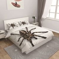 HKM-218131 Little Spider Floral Duvet Cover Set, Digital Print Polyester Fiber Bedding, Multiple Sizes Available