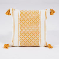 HKM-218195 Geometric Striped Woven Jacquard Cushion Cover in Vibrant Colors - 45x45cm