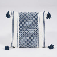 HKM-218195 Geometric Striped Woven Jacquard Cushion Cover in Vibrant Colors - 45x45cm