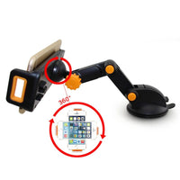 HKM-218195 Universal Foldable Car Phone and Tablet Holder with 360° Rotation