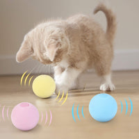 HKM-218323 Interactive Sound-Generating Cat Toy Ball with Catnip for Engaging Playtime