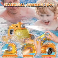 HKM-218387 High-Speed Remote Control Racing Boat with Water Spray and Lights for Outdoor Play