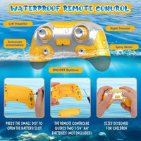 HKM-218387 High-Speed Remote Control Racing Boat with Water Spray and Lights for Outdoor Play