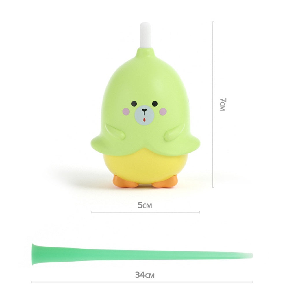 HKM-218451 Interactive Green Cat Toy with Funny Tail Design, Rubber and ABS Material