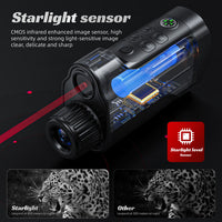HKM-218643 2-Inch Low Light Night Vision Device with Infrared and Manual Focus, 10x Digital Zoom, HD Viewing up to 800M