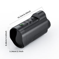 HKM-218643 2-Inch Low Light Night Vision Device with Infrared and Manual Focus, 10x Digital Zoom, HD Viewing up to 800M
