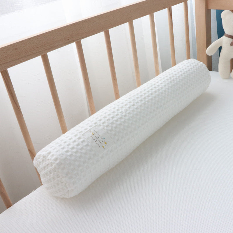 KTX-218771 Korean Cotton Bear Embroidery Headboard Pillow - Soft and Fluffy Comfort Pillow for Baby