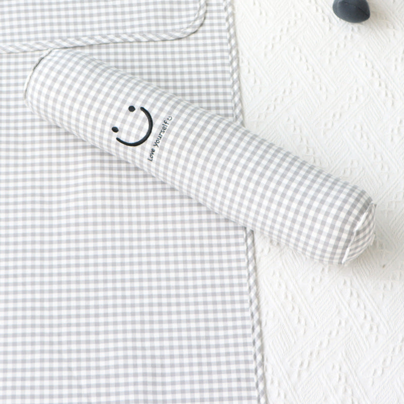 KTX-218771 Korean Cotton Bear Embroidery Headboard Pillow - Soft and Fluffy Comfort Pillow for Baby