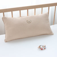 HKM-218771 Korean Cotton Bear Embroidery Headboard Pillow - Soft and Fluffy Comfort Pillow for Baby