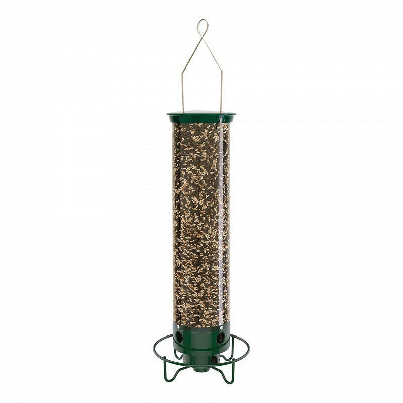 HKM-218899 Metal Hummingbird Feeder in Elegant White Bird Cage Design