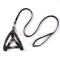 HKM-218963 Camouflage Denim Pet Leash Stickers - Adjustable Traction Belt in Black, Gray, Colorful, Cartoon Designs
