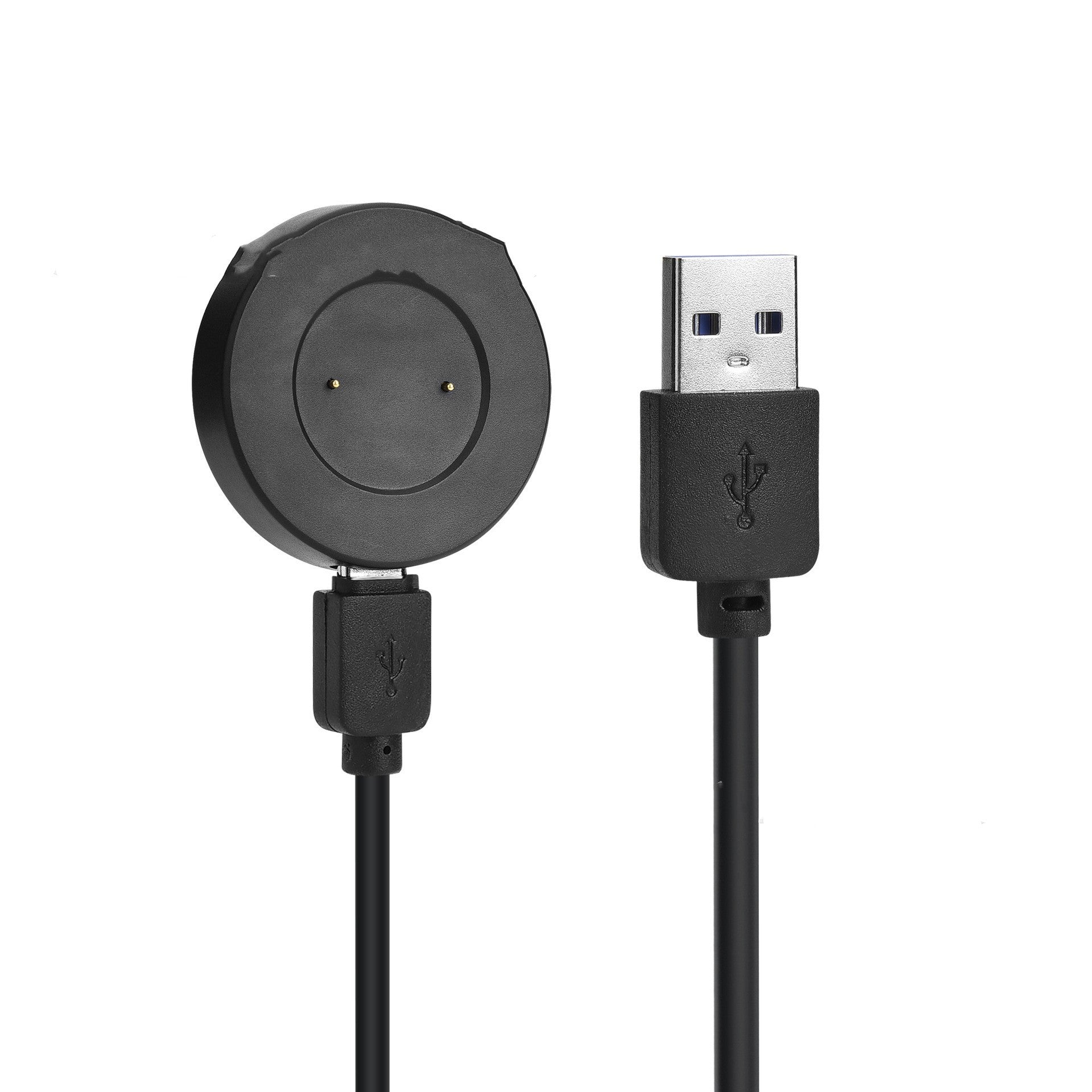 HKM-219155 Smart Watch Magnetic Charger Base with Type-C Interface - Lightweight 15g, Black or White Options