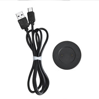 HKM-219155 Smart Watch Magnetic Charger Base with Type-C Interface - Lightweight 15g, Black or White Options
