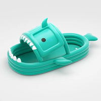 HKM-219219 Inflatable Shark-Shaped Baby Pool with Awning, Large Eco-Friendly PVC Design for Summer Fun