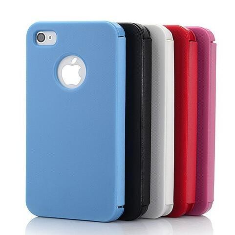HKM-219219 Leather Magnetic Buckle Case for iPhone 4S and 5S – Compatible Mobile Phone Protection