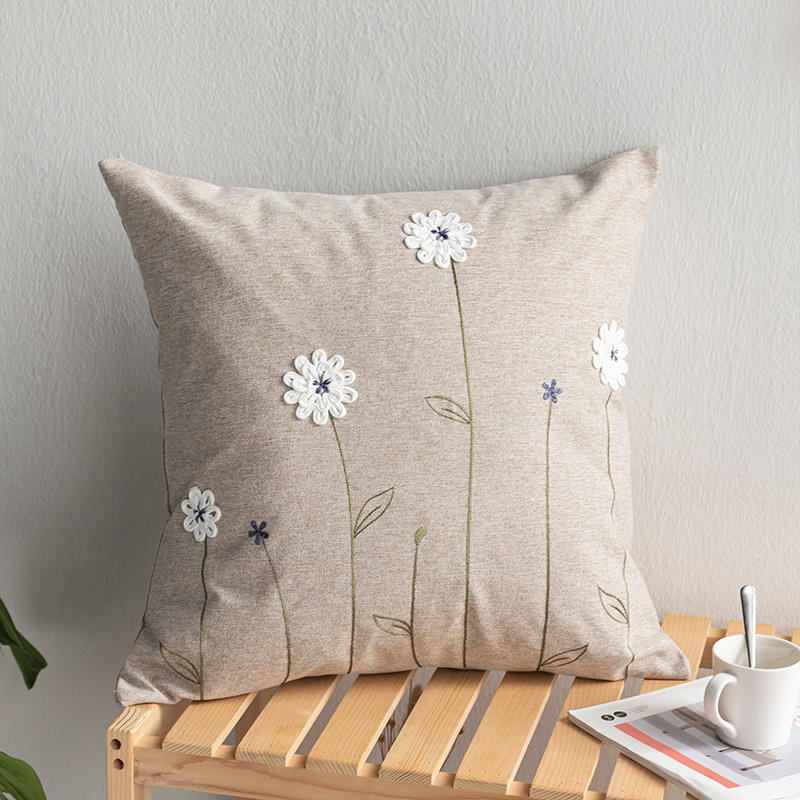 HKM-219347 Light Luxury New Chinese Style Plush Sofa Cushion - Simple Modern Design, 45x45cm