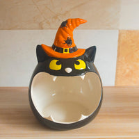 HKM-219411 Ceramic Pumpkin Ornaments for Christmas - Nordic Style Decorations in Blue & Yellow