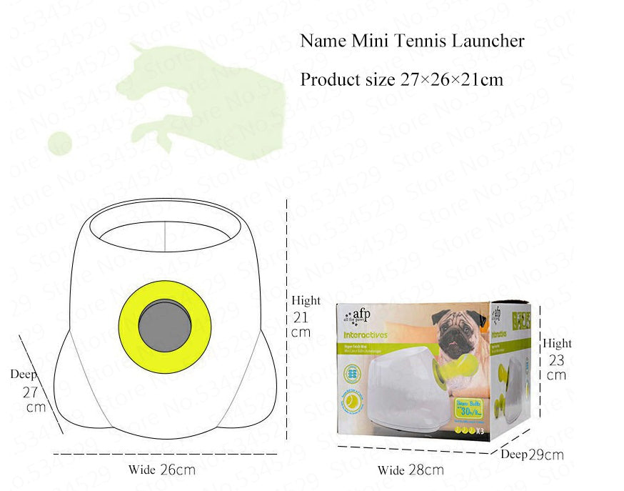 HKM-219475 Automatic Interactive Ball Launcher for Pets - Keep Dogs Engaged with Adjustable Launch Distances