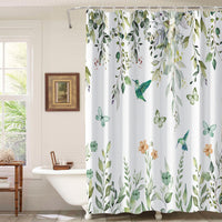 HKM-219667 Waterproof Mildew-proof 3D Floral Bathroom Curtain - Modern Design, Multiple Sizes Available