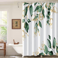 HKM-219667 Waterproof Mildew-proof 3D Floral Bathroom Curtain - Modern Design, Multiple Sizes Available