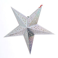 HKM-219731 Five-Pointed Star Christmas Ornaments in Gold, Red, Blue, Green, Silver - 30cm, 45cm, 60cm