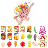 HKM-219795 Supermarket Grocery Store Toy Set with Shopping Cart for Kids Ages 2-13