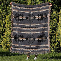 HKM-219923 Multifunctional Cotton Sofa Blanket Cover with Geometric Patterns in Various Sizes and Colors