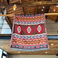 HKM-219923 Multifunctional Cotton Sofa Blanket Cover with Geometric Patterns in Various Sizes and Colors