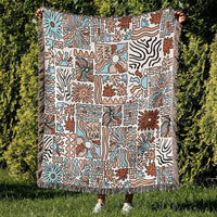 HKM-219923 Multifunctional Cotton Sofa Blanket Cover with Geometric Patterns in Various Sizes and Colors
