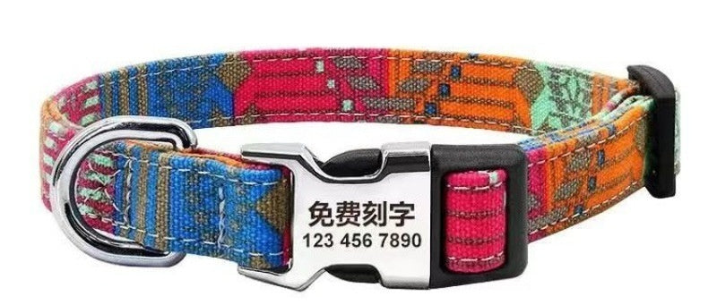 HKM-219987 Adjustable Semi-metal Dog Tag with Anti-lost Feature for Medium and Large Dogs