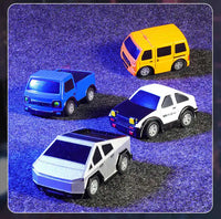 HKM-220115 Mini Handheld Alloy Remote Control Racing Car with Lights - Rechargeable 2.4G Wireless Toy Vehicle