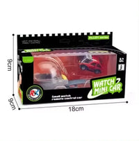 HKM-220115 Mini Handheld Alloy Remote Control Racing Car with Lights - Rechargeable 2.4G Wireless Toy Vehicle
