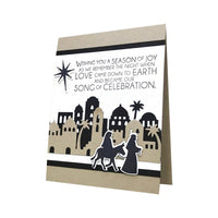HKM-220243 Castle Village Embossing Knife Die Cutting Template - Carbon Steel, 132x135mm